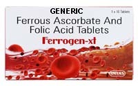 Generic Ferrous Ascorbate (tm) 100 mg + 1.5 mg (90 Pills)